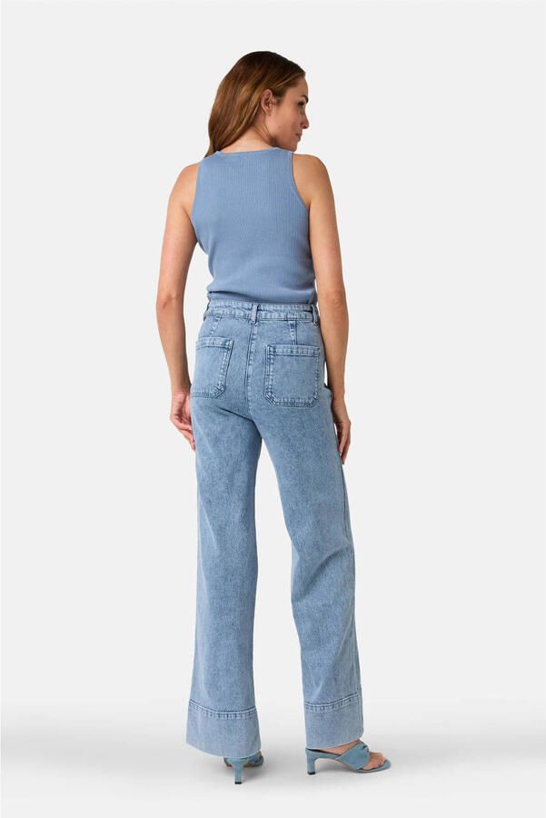 IBANA wide leg jeans medium blue denim - Foto 6