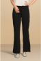 ICHI high waist straight fit pantalon IHSIMONSE pA3 van gerecycled polyester zwart - Thumbnail 1