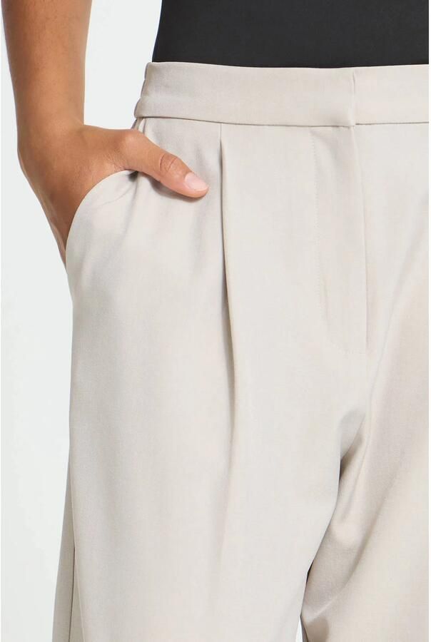 ICHI barrel regular waist pantalon ecru - Foto 2