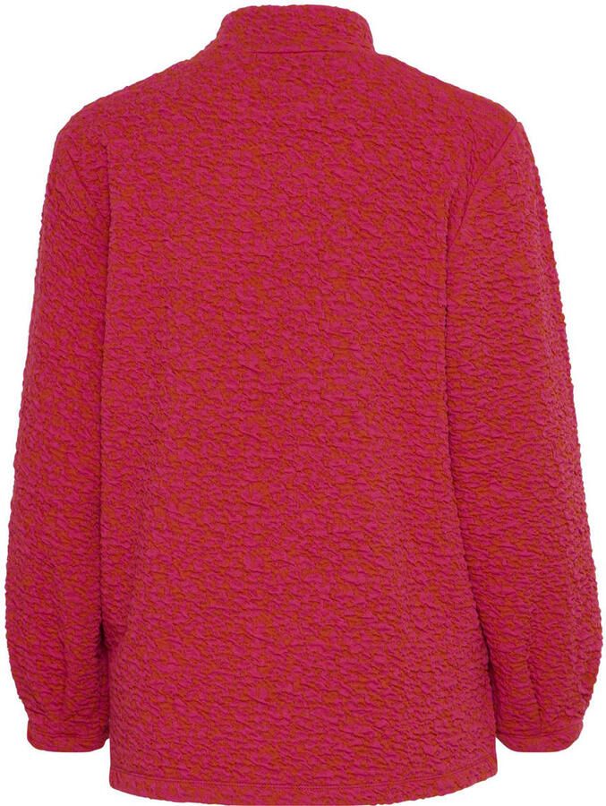 Ichi Shirt met opstaande kraag en viscose model 'HOELLY'