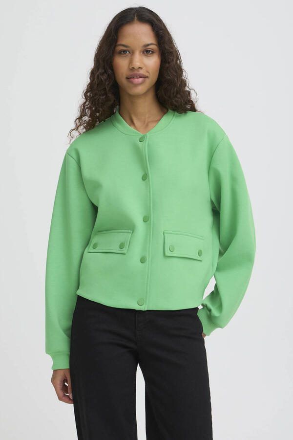 Ichi Regular fit Jack met viscose Model 'Kate'
