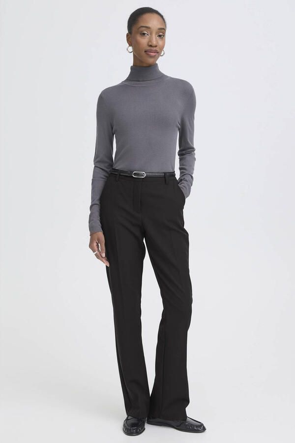 ICHI bootcut pantalon IHLEXI zwart - Foto 3