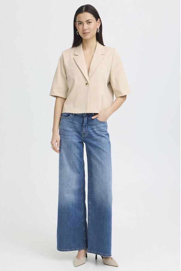 ICHI cropped blazer beige - Foto 3