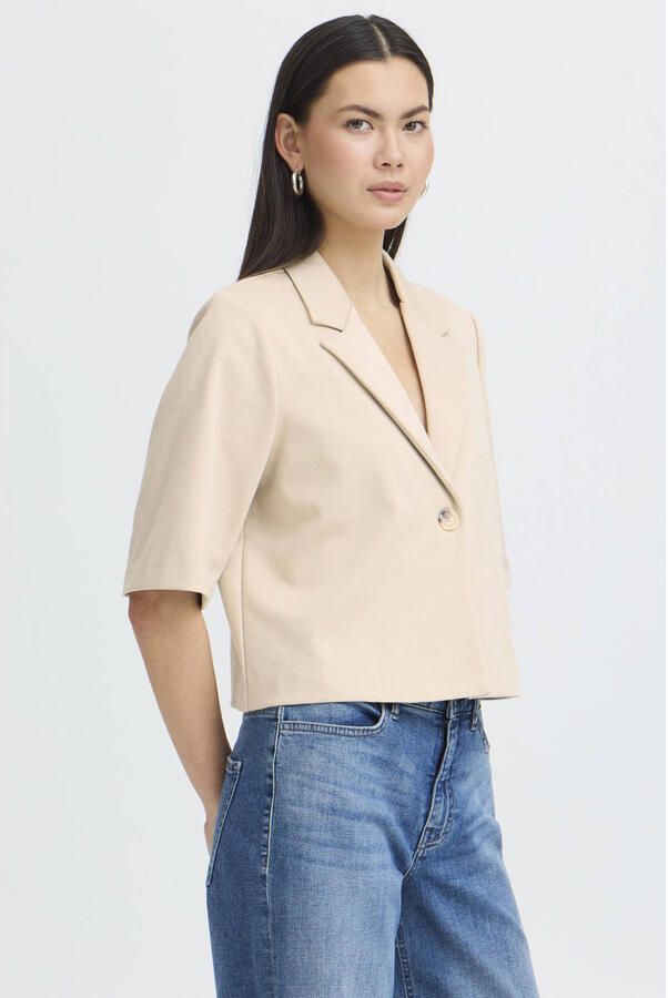 ICHI cropped blazer beige - Foto 3