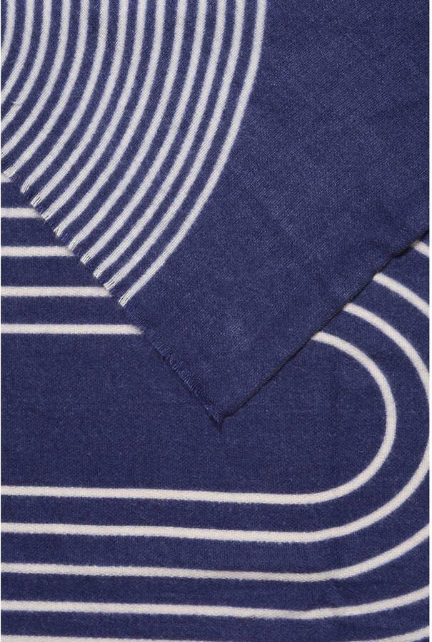 ICHI gestreepte sjaal IALANA blauw - Foto 2