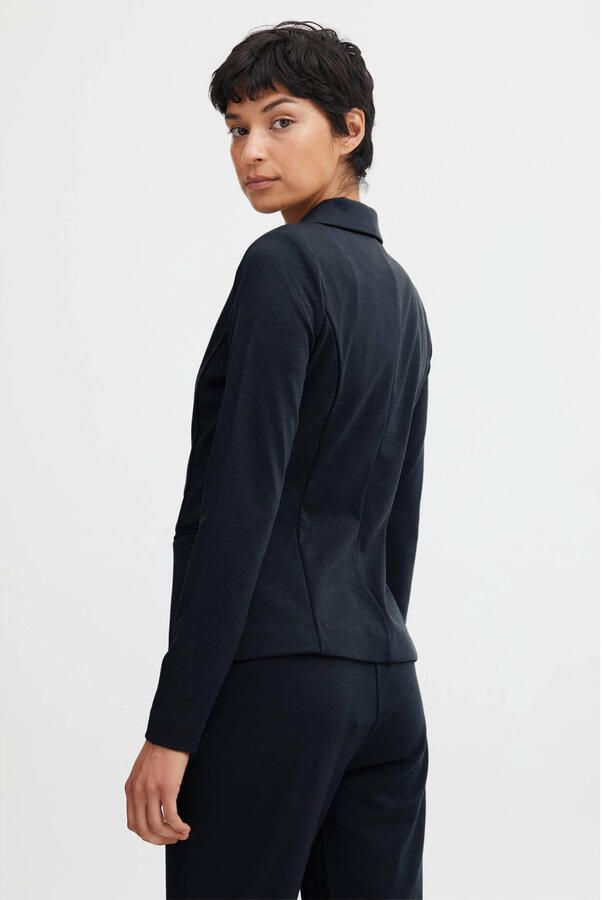 Ichi Dames Blazer Herfst Winter Collectie Blue Dames