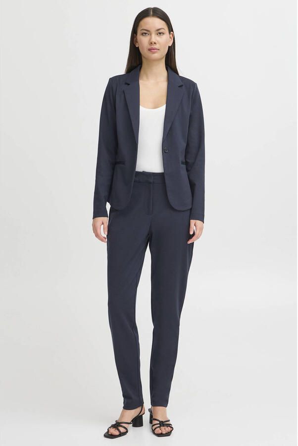 Ichi Dames Blazer Herfst Winter Collectie Blue Dames - Foto 3