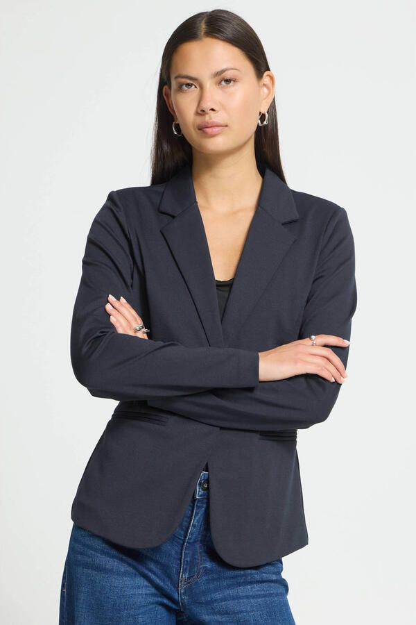 Ichi Dames Blazer Herfst Winter Collectie Blue Dames - Foto 3