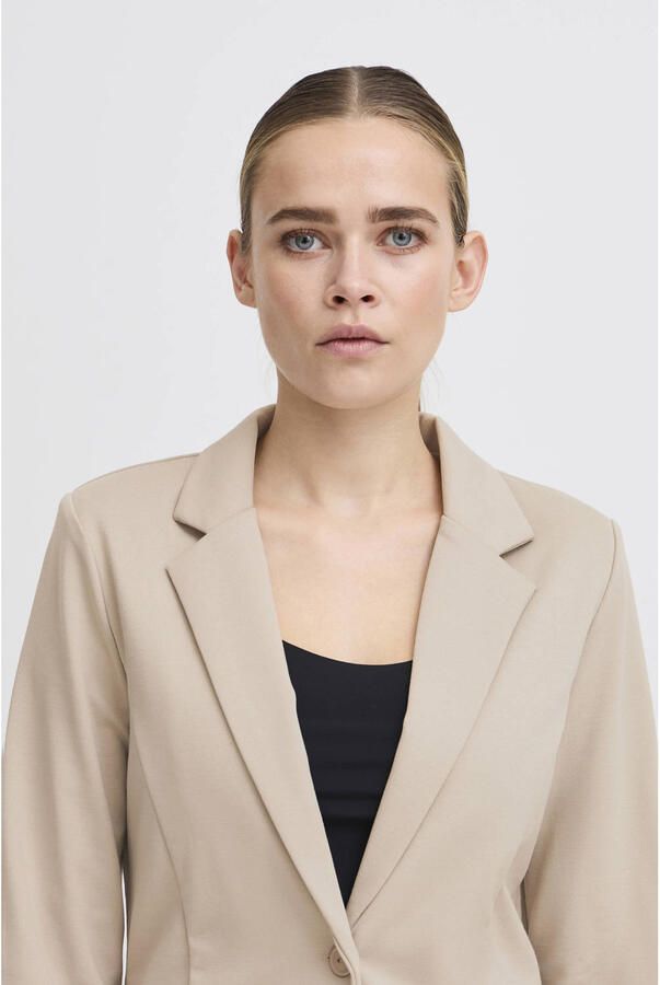 Ichi Slim fit blazer met paspelzakken model 'KATE' - Foto 2