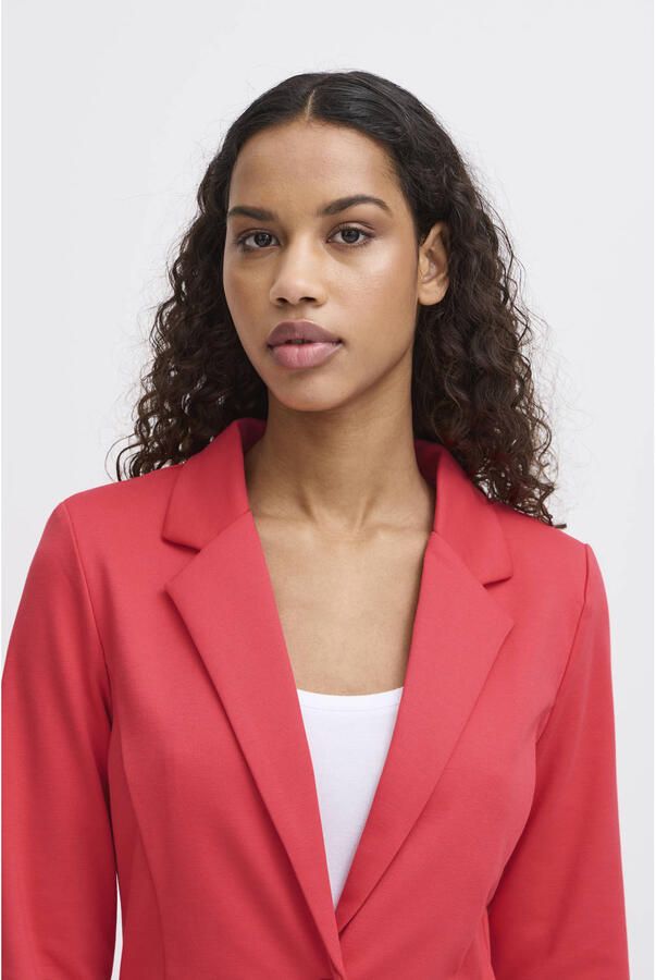 Ichi Slim fit blazer met paspelzakken model 'KATE'