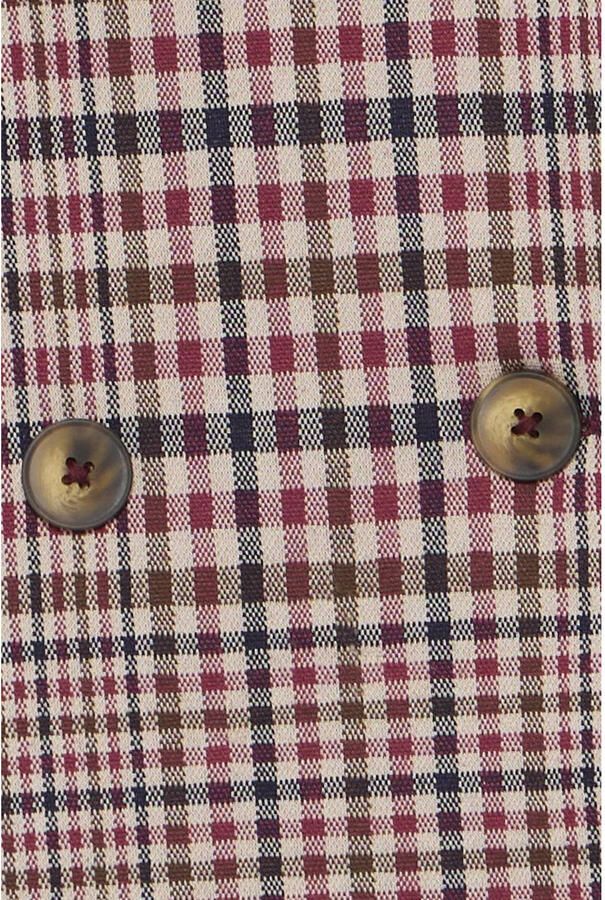 ICHI getailleerde geruite blazer rood - Foto 2
