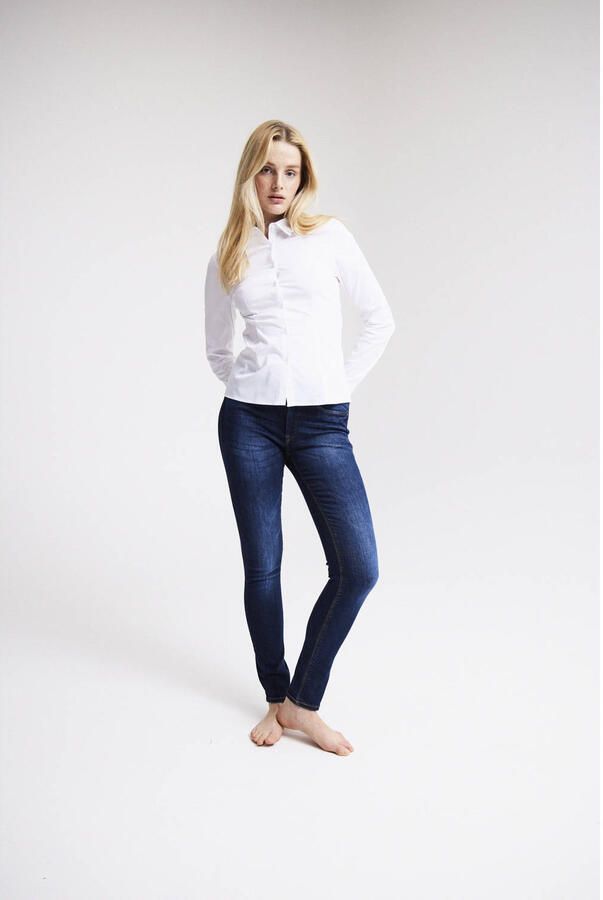 Ichi Klassieke Witte Blouse White Dames