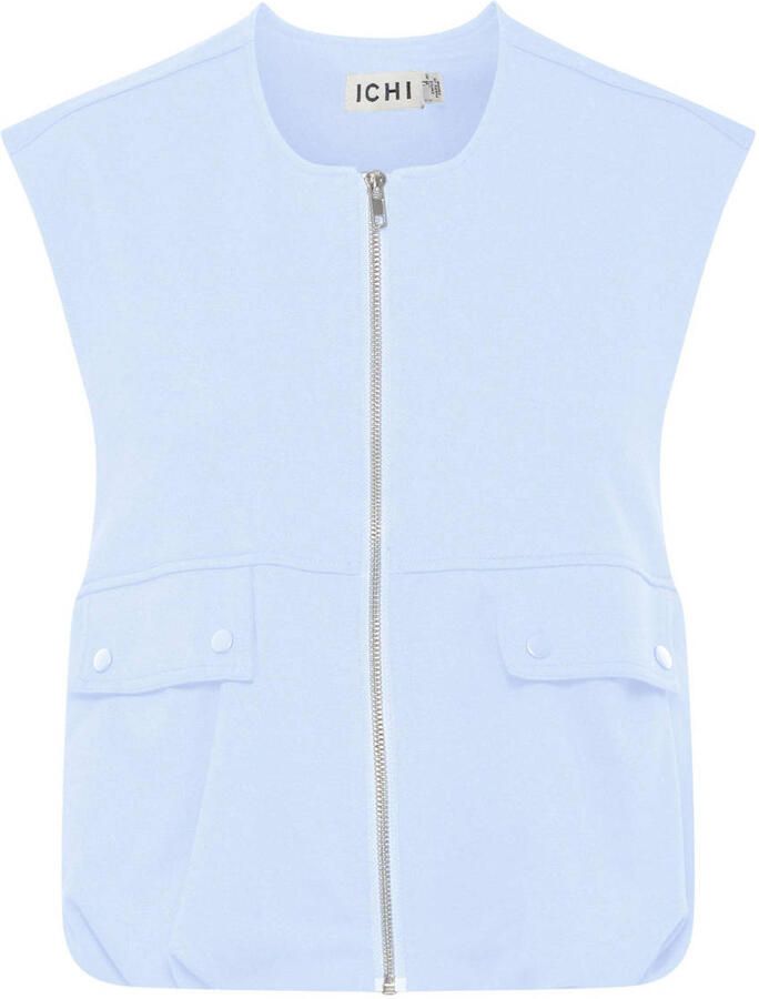 ICHI gilet lichtblauw