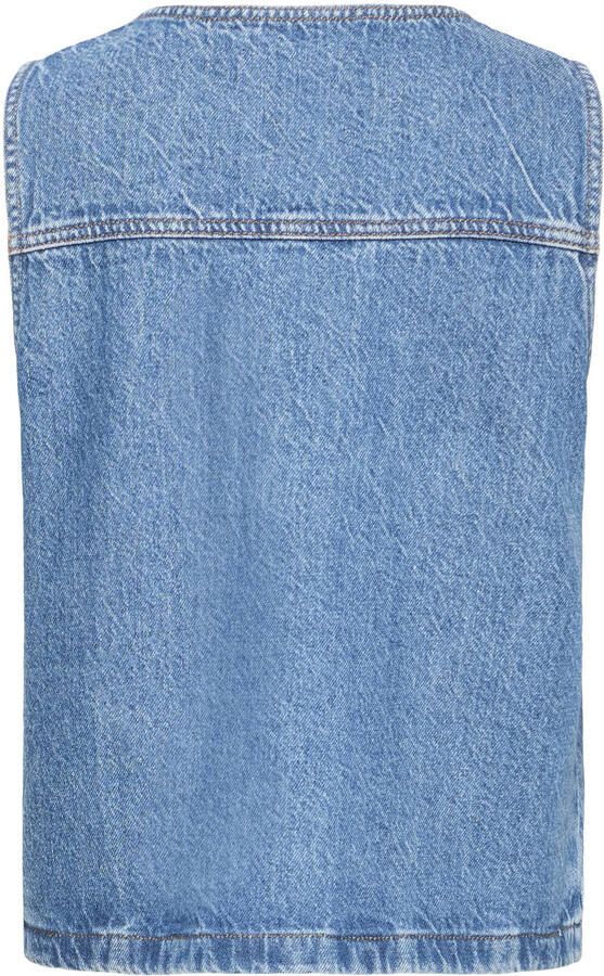ICHI gilet medium blue denim - Foto 3