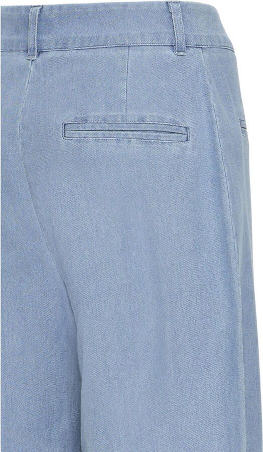 ICHI high waist wide leg jeans light blue denim - Foto 3