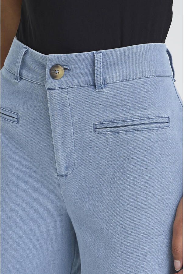 ICHI high waist wide leg jeans light blue denim - Foto 2