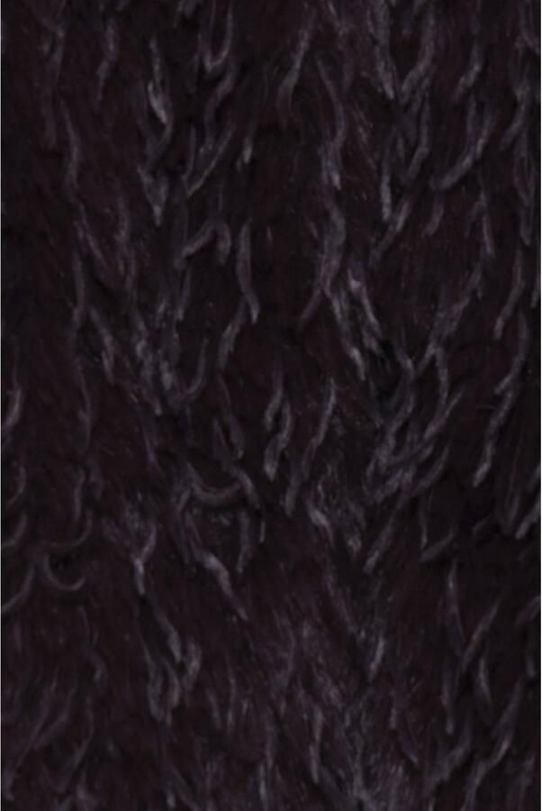ICHI imitatiebont faux fur jas donkerpaars - Foto 2