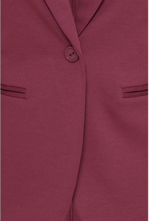 ICHI jersey getailleerde blazer donkerrood - Foto 2