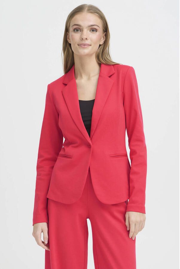 Ichi Regular fit blazer met viscose Model 'Kate'