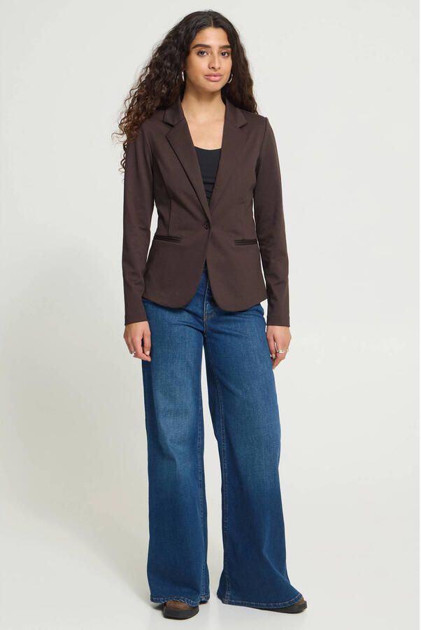 Ichi Slim fit blazer met paspelzakken model 'KATE' - Foto 3