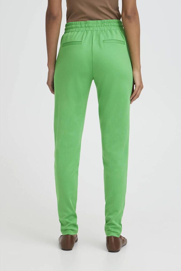 ICHI jersey regular waist casual broek - Foto 3