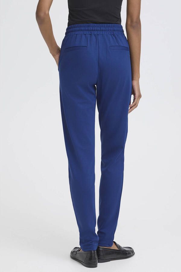 ICHI jersey regular waist casual broek - Foto 3