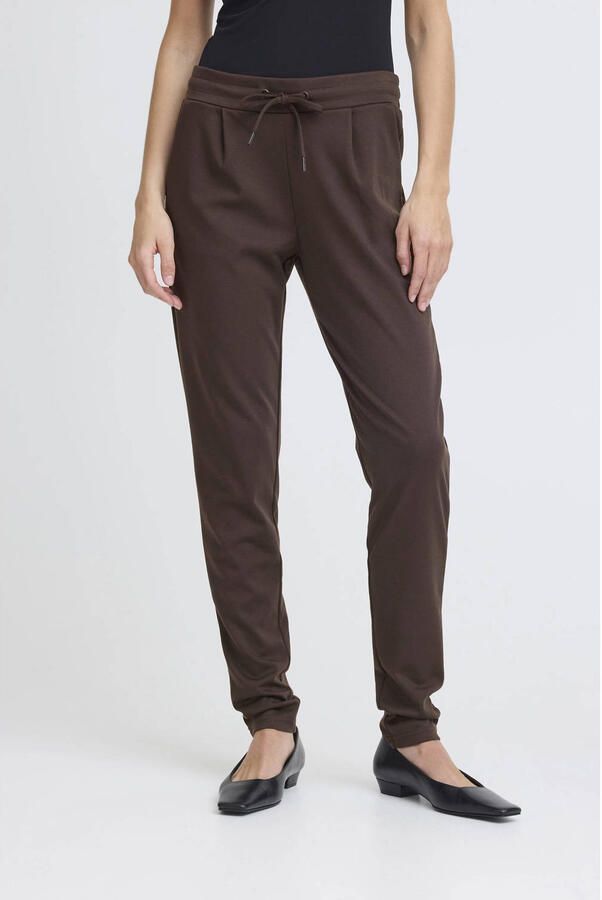 ICHI jersey regular waist casual broek