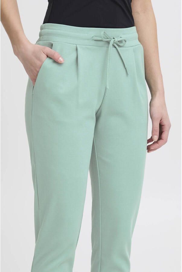 Ichi Slim fit bandplooibroek met elastische band model 'KATE' - Foto 3