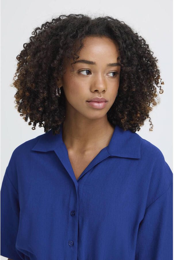 ICHI jumpsuit blauw - Foto 2