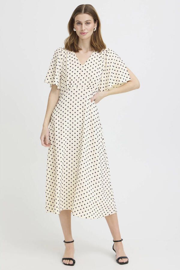 B.Young Gebreid shirt van viscosemix met contraststrepen model 'MORLA'