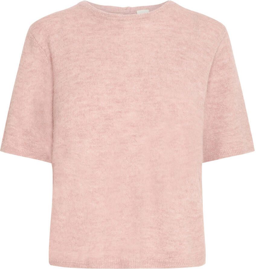 Ichi Gebreide pullover met ronde hals model 'KAMARA'