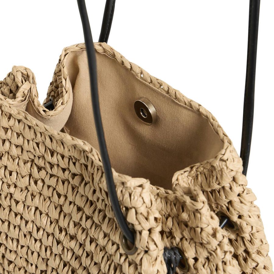 ICHI raffia shopper IAMAIKEN naturel - Foto 2