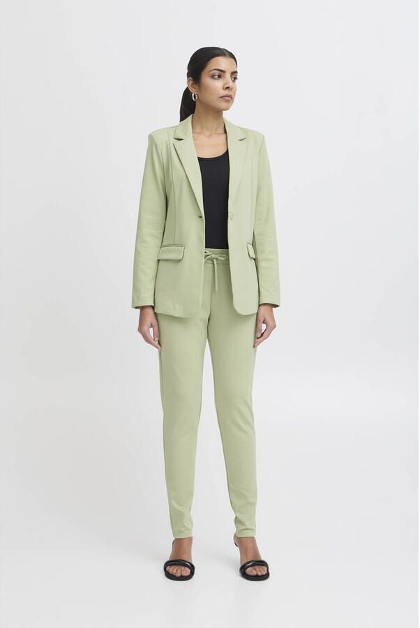 Ichi Elegante Blazer Jas Thee Kleur Green Dames - Foto 3