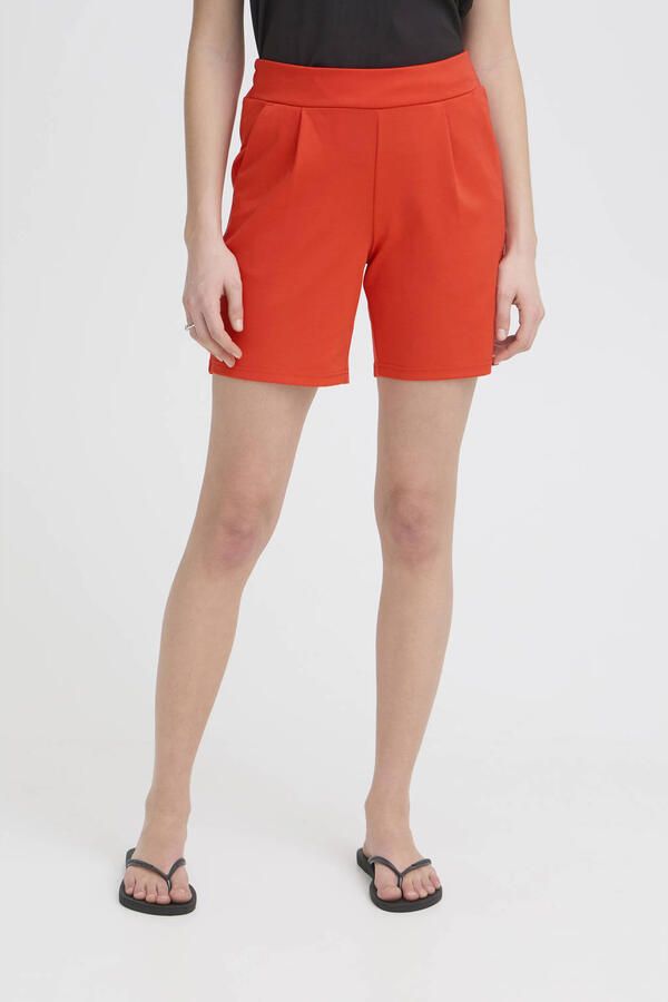 Ichi Shorts met elastische tailleband model 'Kate'