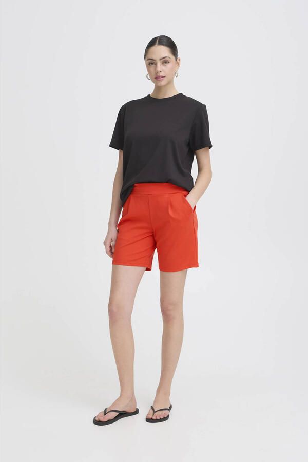 Ichi Shorts met elastische tailleband model 'Kate' - Foto 4