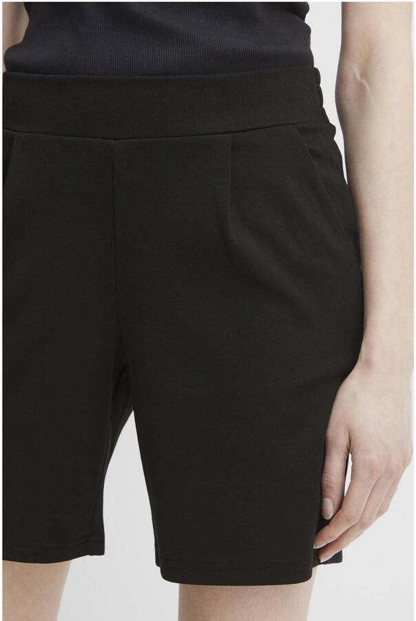 Ichi Regular fit korte broek met bandplooien model 'Kate' - Foto 2