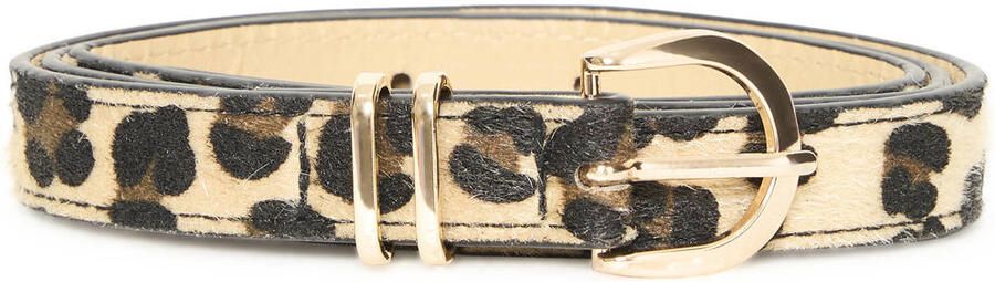 ICHI riem IACONNIE met panterprint bruin