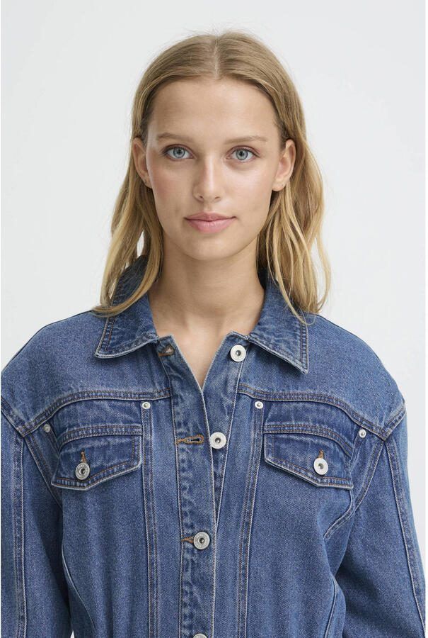 ICHI spijkerjas medium blue denim - Foto 2