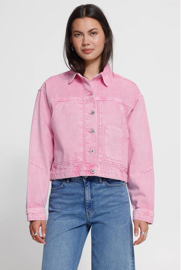 ICHI spijkerjas roze