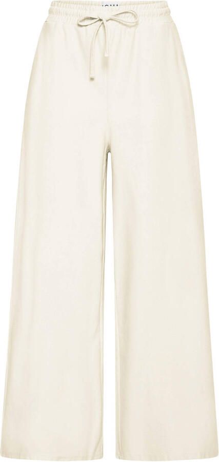 ICHI straight regular waist broek ecru - Foto 3