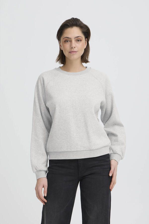 ICHI sweater met backprint