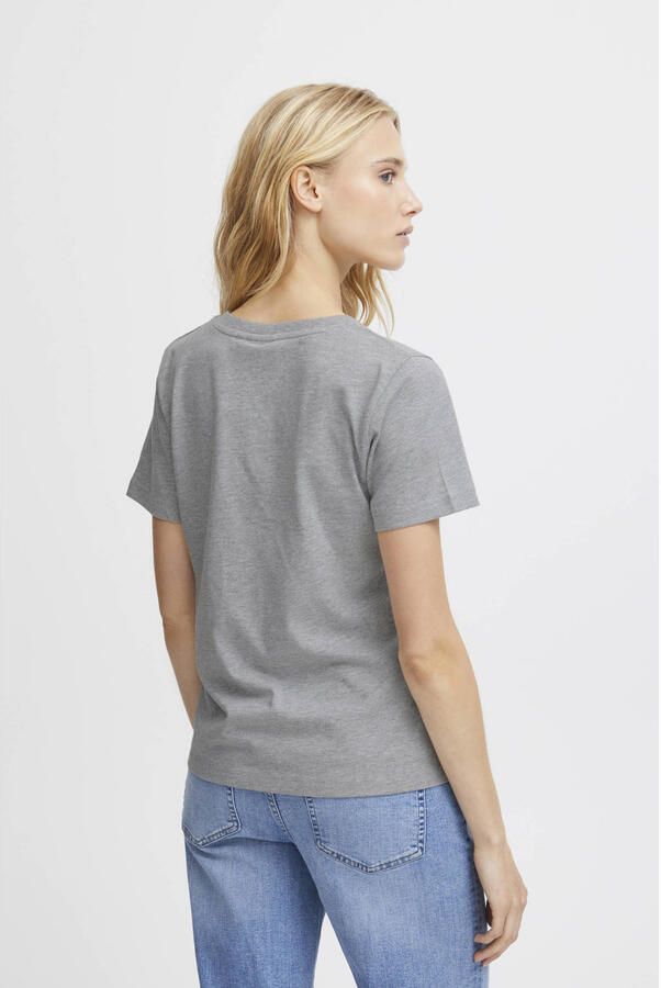 Ichi T-shirt Korte Mouw T-shirt col V femme Ihpalmer