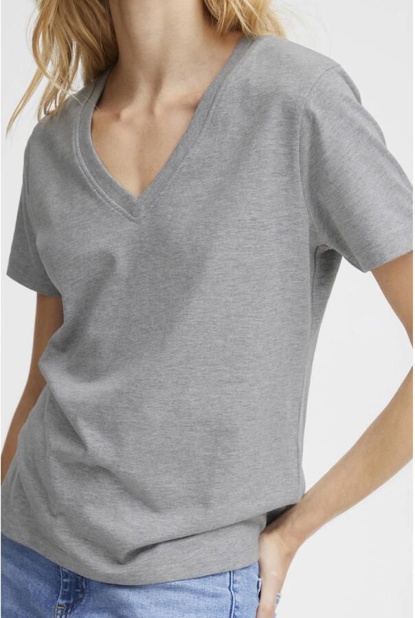 Ichi T-shirt Korte Mouw T-shirt col V femme Ihpalmer