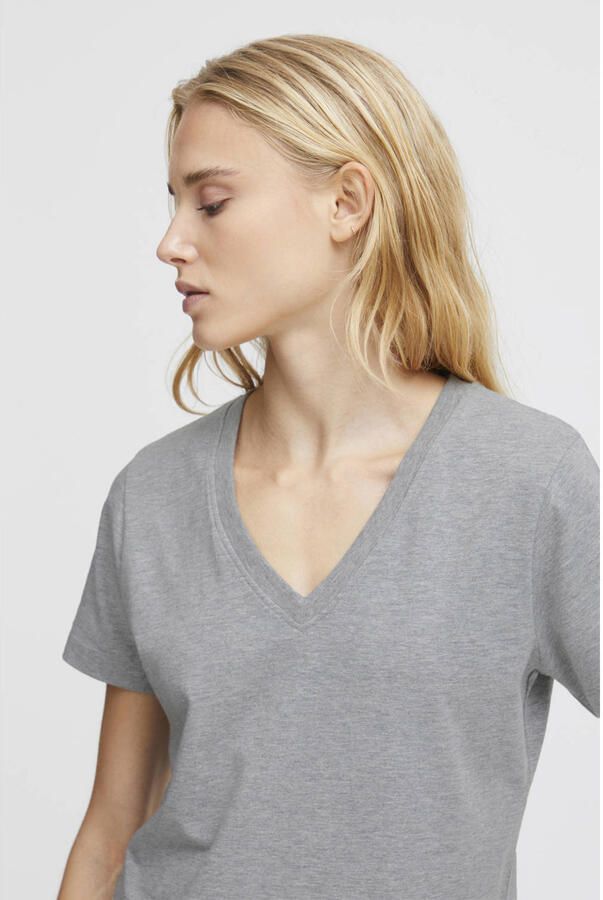 Ichi T-shirt Korte Mouw T-shirt col V femme Ihpalmer - Foto 2