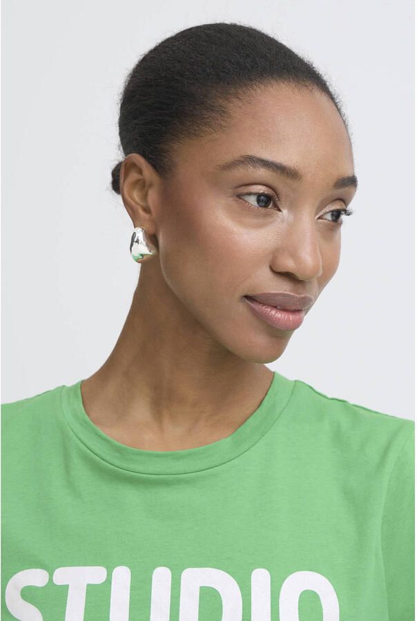 ICHI T-shirt groen - Foto 2