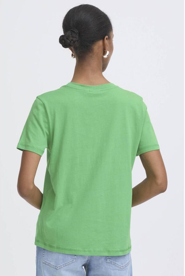 ICHI T-shirt groen - Foto 3