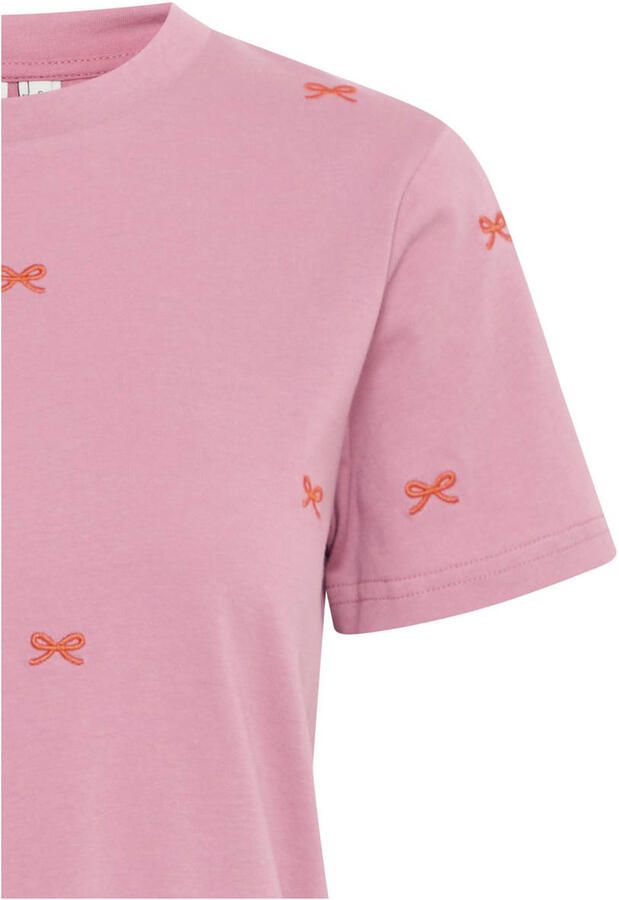 Ichi T-shirt met motiefstitching model 'CAMINO' - Foto 2