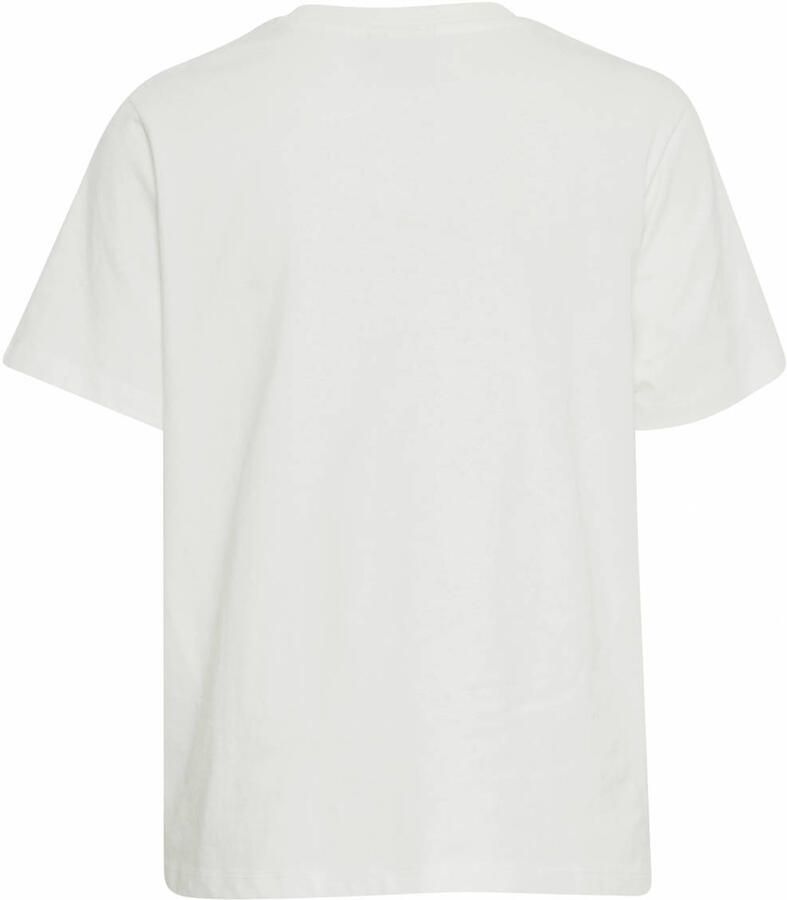 Ichi Losse Cloud Dancer T-shirts White Dames