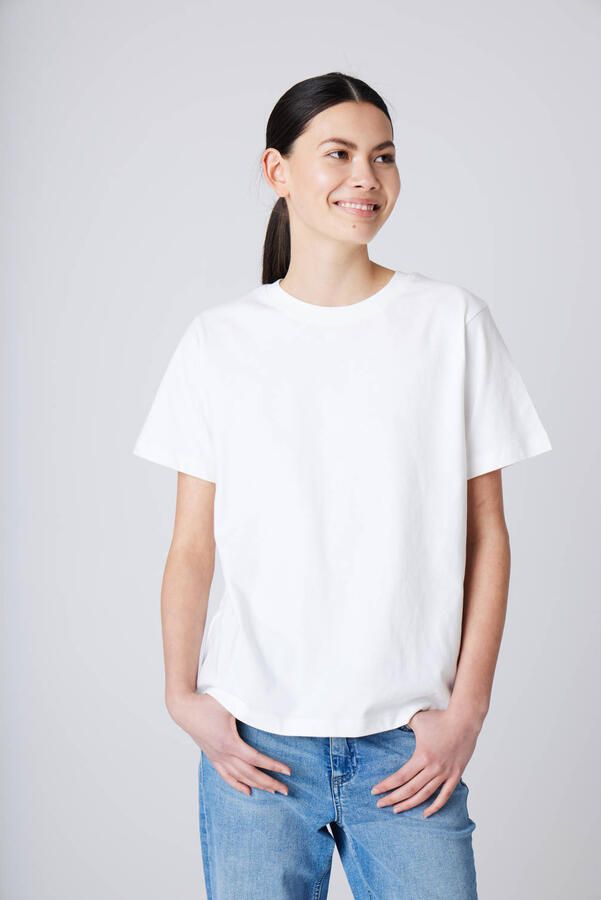Ichi Losse Cloud Dancer T-shirts White Dames - Foto 2