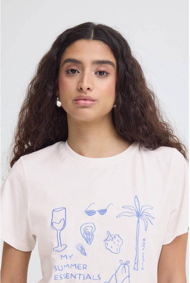 ICHI T-shirt wit - Foto 2